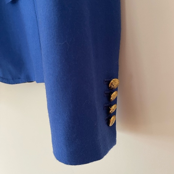 J. CREW EUC Cobalt Blue 100% Wool Preppy Schoolboy Blazer - Picture 2 of 6